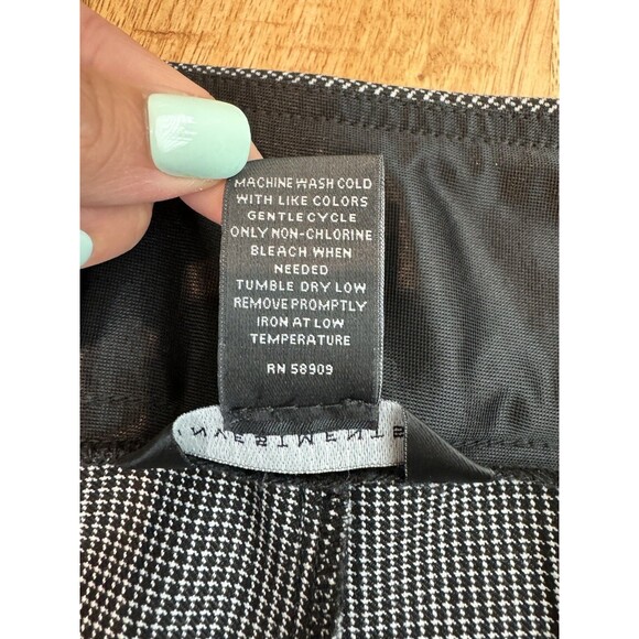 Investments Women's Black Straight Leg Dress Pant High Rise Pull On Trouser 16R - Picture 3 of 8